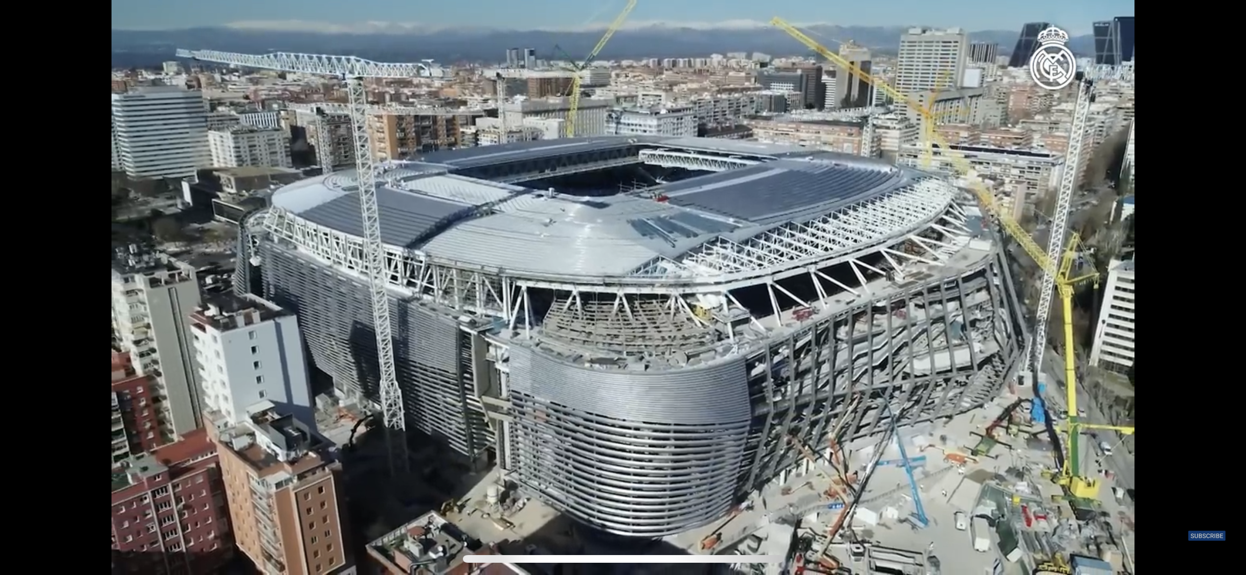 Obras del Santiago Bernabéu – Enero de 2023